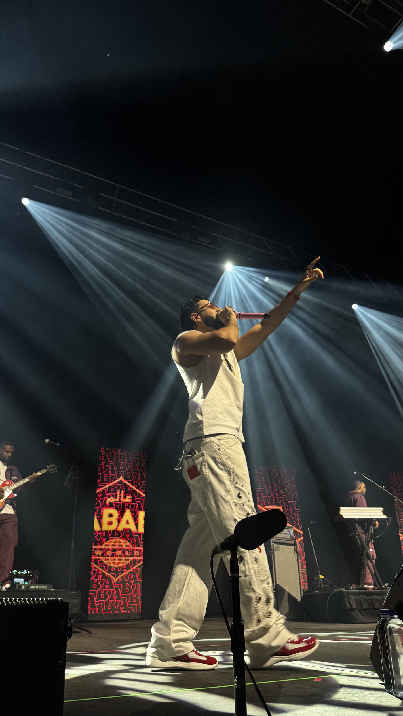 On stage at a LLEGGO show