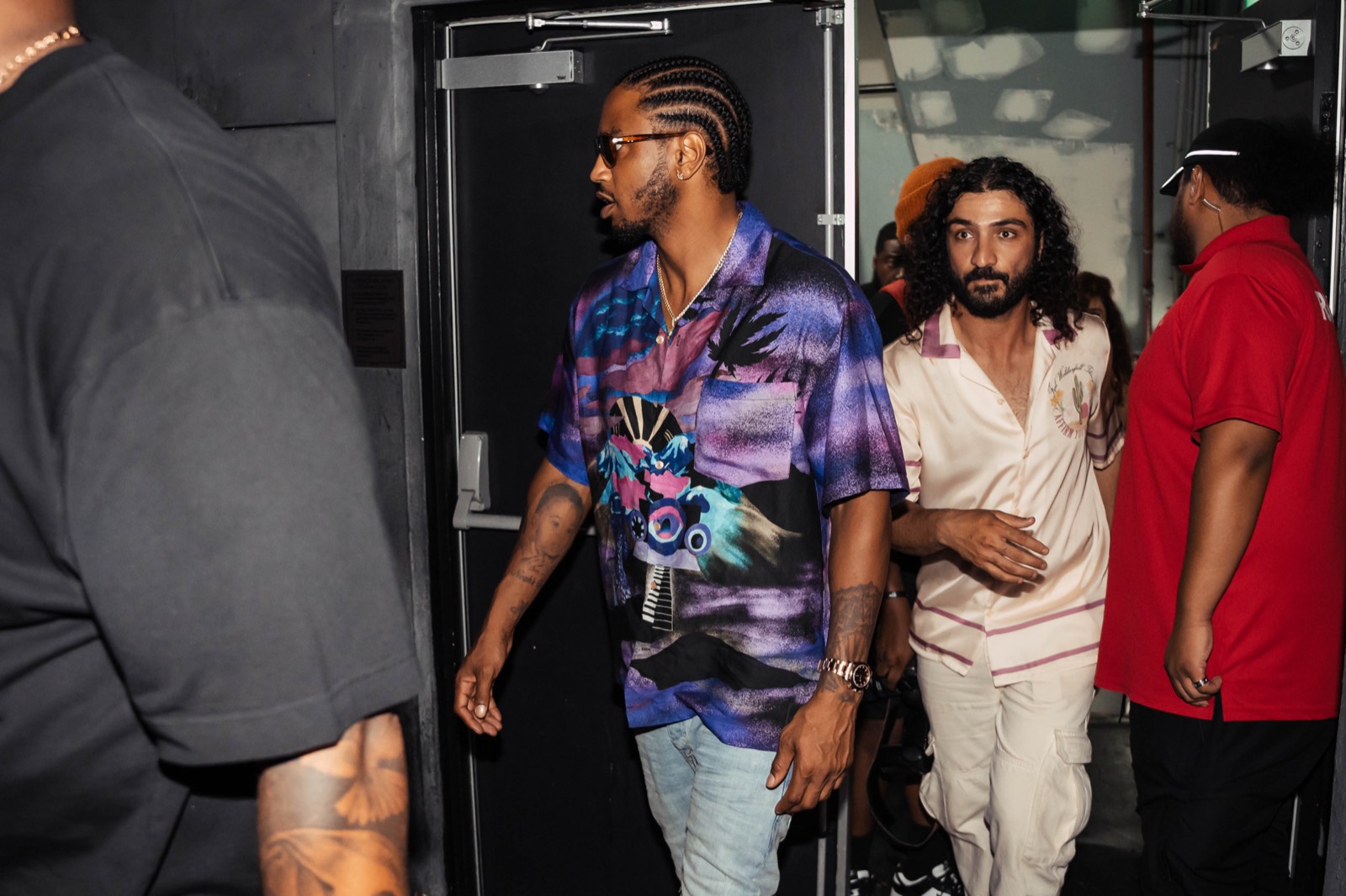 Backstage at a Lleggo-run afterparty