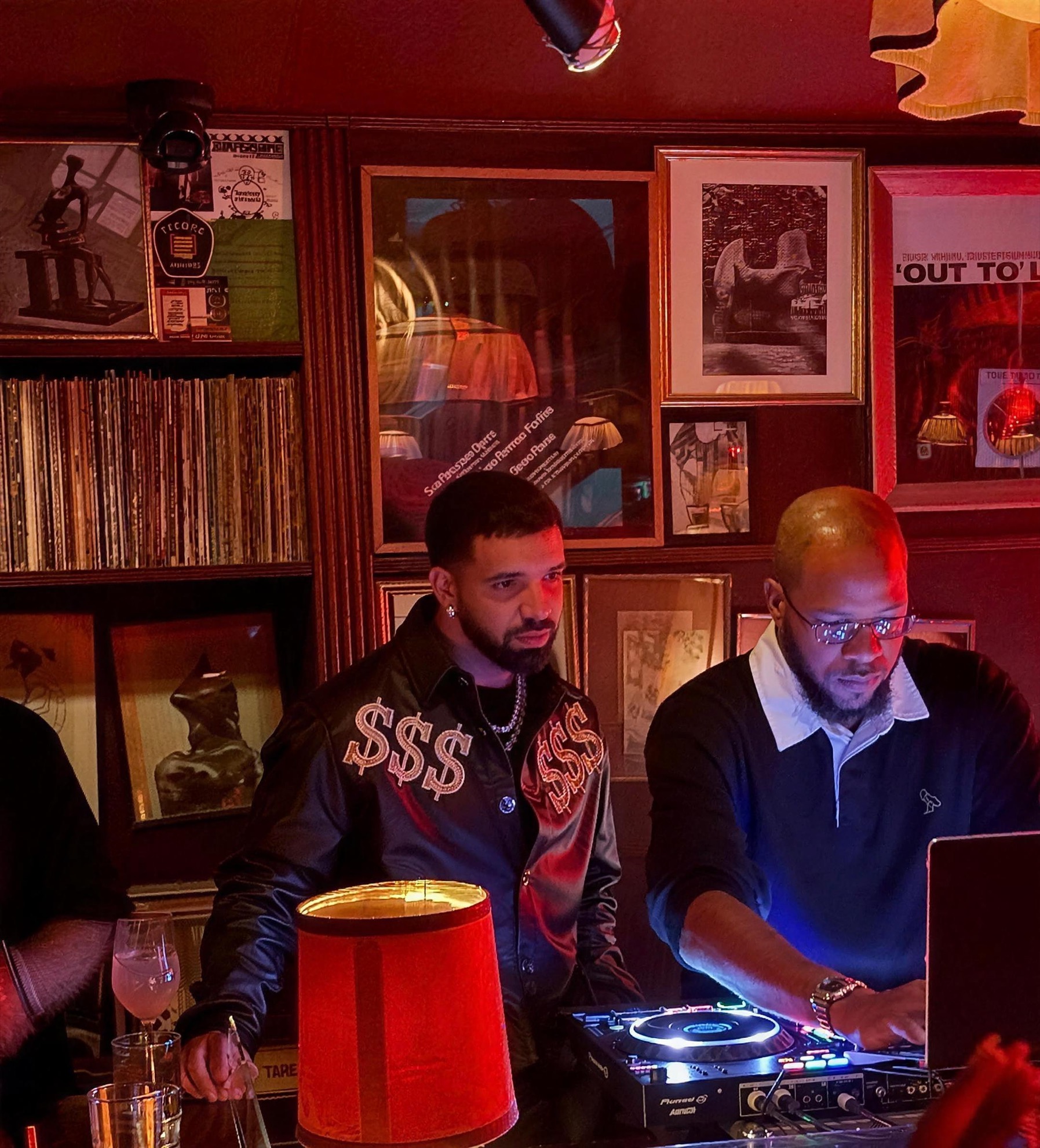 Drake DJing at a Lleggo Entertainment afterparty