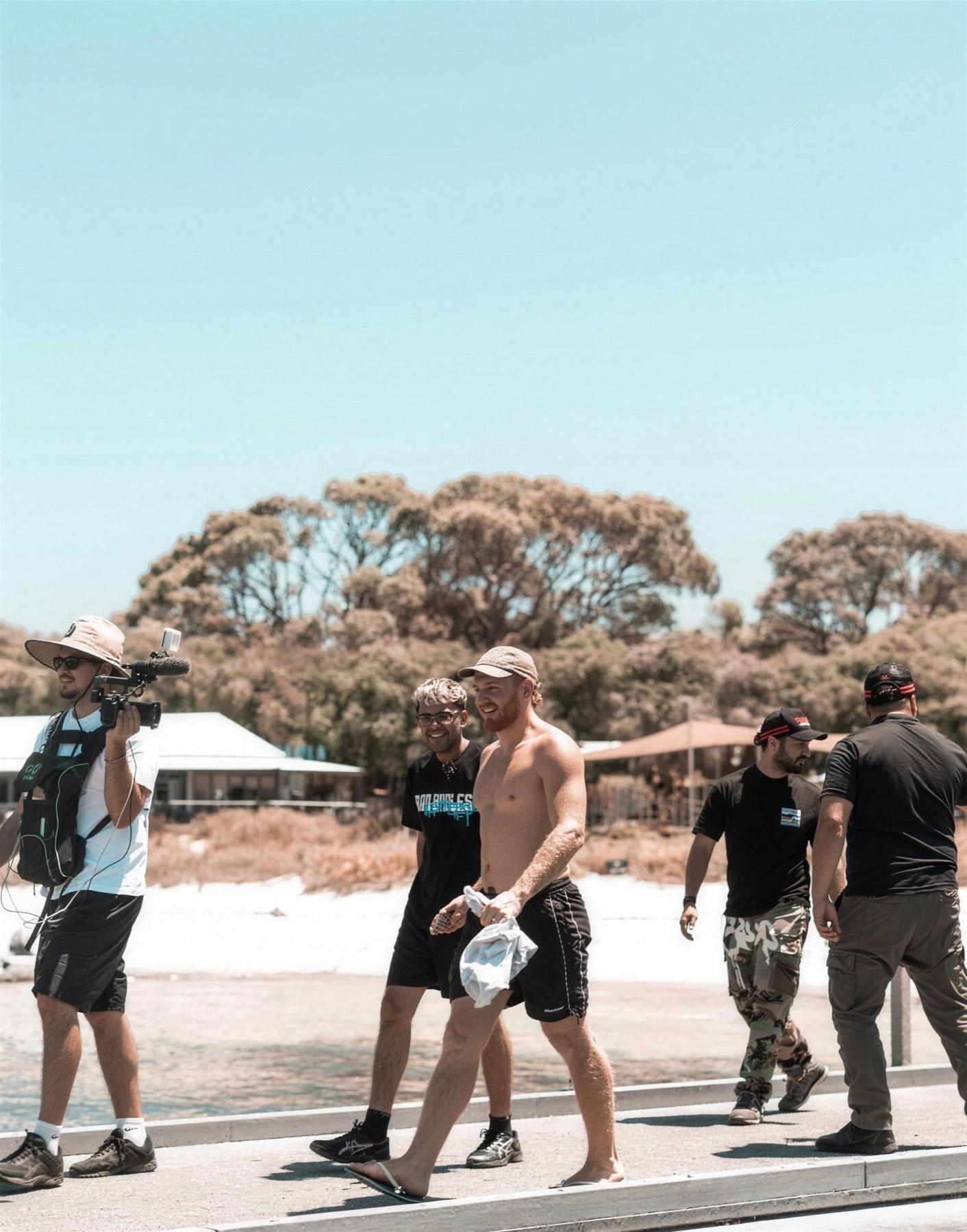On location during the Neon Australian tour
