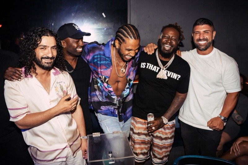 Talent and team at a Lleggo-run afterparty
